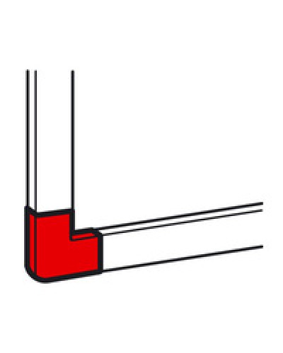 Угол плоский для кабель-канала METRA 15x10 Legrand (638103) в Абакане Аксессуары для кабель-канала Pintop.ru