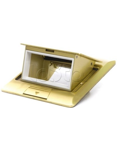 Люк в пол на 1.5 модуля (45х45мм), латунь Экопласт 70016 в Абакане Системы лючков и колонн Pintop.ru