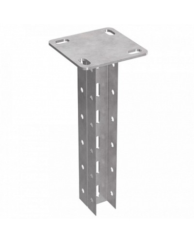 Стойка двойная потолочная 45х30х600 пятка 120х120 Промрукав (PR08.5149) в Абакане Аксессуары для лотков Pintop.ru