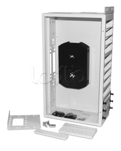 Бокс оптический универсальный 19 Hyperline FO-19R-3U-12xSLT-W140H42-96UN-GY в Абакане Коммутационные изделия Pintop.ru