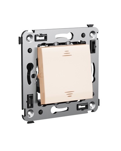Инвертор одноклавишный в стену, Avanti, Ванильная дымка DKC 4405123 в Абакане Аксессуары для стоек и шкафов Pintop.ru