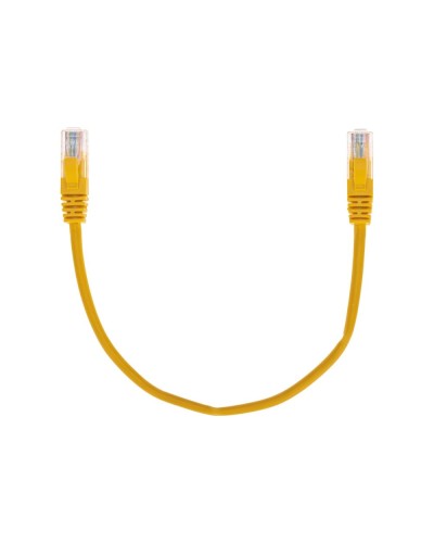 Патч-корд U/UTP, CAT 5e, RJ45-RJ45, 26AWG, LSZH, желтый, 0,3м REXANT 02-0105-03 в Абакане Патчкорды (медные) Pintop.ru