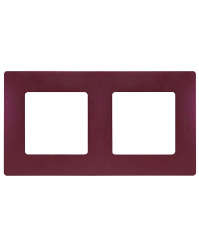 Рамка 2 поста Etika сливовый Legrand 672562 в Абакане Аксессуары для кабель-канала Pintop.ru