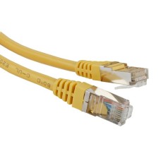 Патч-корд RJ45 - RJ45, 4 пары, FTP, категория 5е, 10 м, желтый, LSZH LANMASTER LAN-PC45/S5E-10-YL