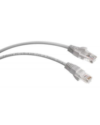 Шнур коммутационный 2xRJ-45/8P8C U/UTP кат.6 (0,5 м) Cabeus PC-UTP-RJ45-Cat.6-0.5m в Абакане Патчкорды (медные) Pintop.ru
