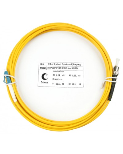 Шнур оптический simplex LC-ST 9/125 sm 25м LSZH Cabeus FOP(s)-9-LC-ST-25m в Абакане Патч-корды оптические Pintop.ru