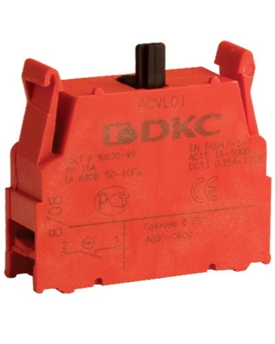 Блок контактный с клеммными зажимами (нормально-замкнутый) DKC ACVL01 в Абакане Клеммные колодки Pintop.ru