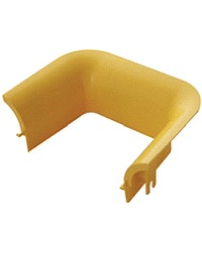 Накладка оптического лотка торцевая 120 мм, желтая LANMASTER LAN-OT120-TS в Абакане Аксессуары для кабель-канала Pintop.ru