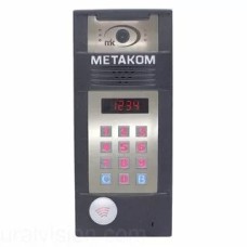 Многоабонентый антивандальный блок вызова со встроенной гибридной видеокамерой Метаком