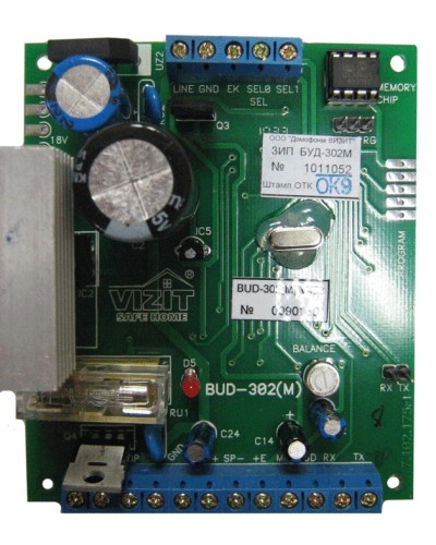 Плата печатная в сборе Vizit ЗИП БУД-302М в Абакане Аксессуары для многоабонентных систем Pintop.ru
