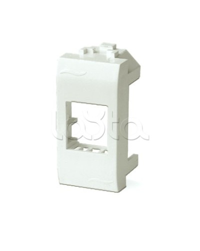 Адаптер для информационных разъемов Keystone, 1мод, белый ДКС 76607B в Абакане Распределительные коробки Pintop.ru