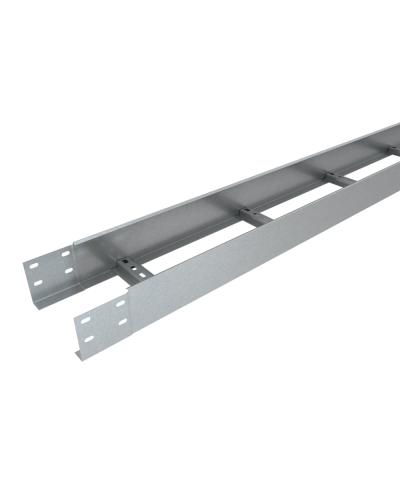 Лоток лестничный 100х500х1,2 L2500 мм Быстрый монтаж HD КМ-профиль (LLS100-500-1.2-2500 HD) в Абакане Кабельные лотки Pintop.ru
