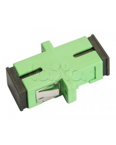 Соединитель проходной SC/APC-SC/APC, SM(для одномодового кабеля), simplex Cabeus SC/APC-SM в Абакане Проходные адаптеры и розетки оптические Pintop.ru