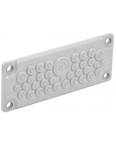 TITAN Ввод кабельный мембр. 35 отв. d=7-32мм IP65 серый IEK (TI-00D-MC-035-65) в Абакане Аксессуары для стоек и шкафов Pintop.ru