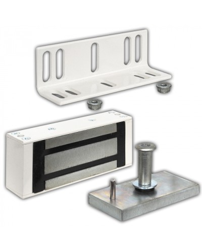 Замок электромагнитный Олевс М1-300 белый в Абакане Электромагнитные замки Pintop.ru