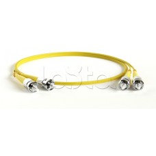 Патч-корд волоконно-оптический Hyperline FC-D2-9-ST/UR-ST/UR-H-1M-LSZH-YL