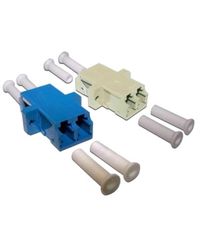 Адаптер оптический LANMASTER LC, OM4, корпус SC без фланцев, дуплексный LANMASTER LAN-2LCS/NF-AM-OM4 в Абакане Коммутационные изделия Pintop.ru