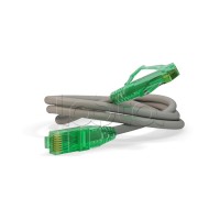 Патч-корд RJ45-RJ45, 4 пары, UTP, кат.6a, LSZH (1м) Hyperline PC-LPM-UTP-RJ45-RJ45-C6a-1M-LSZH-GY