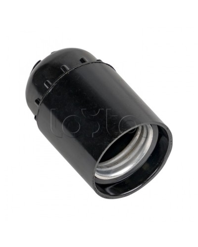 Патрон карболитовый подвесной Е27 черн. без наклейки EKF PROxima (LHC-E27-s) в Абакане Источники света(Лампы) Pintop.ru