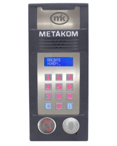 Многоабонентый антивандальный блок вызова Метаком MК2018-RFMFСG в Абакане Блоки вызова многоабонентные Pintop.ru