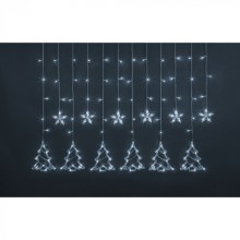 Гирлянда Navigator 95 124 NGF-D033-02 (бахрома звезды и елочки CW 2.5*1м IP20)