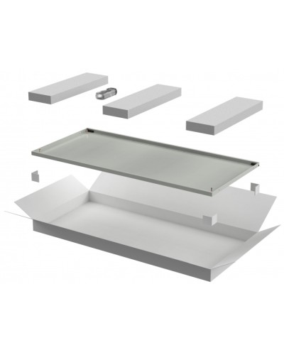 ITK LINEA N Дверь металлическая 600мм шкафа 28U сер. (LN35-28U6X-DM) в Абакане Аксессуары для стоек и шкафов Pintop.ru