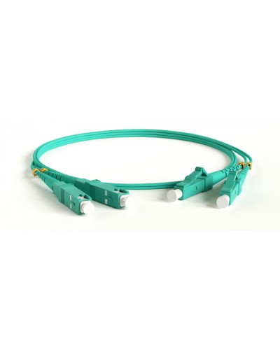 Патч-корд волоконно-оптический Hyperline FC-D2-503-LC/PR-ST/PR-H-30M-LSZH-AQ в Абакане Патч-корды оптические Pintop.ru