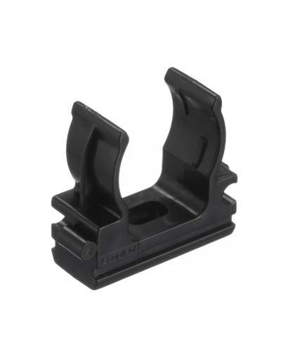 CF20G Держатель (клипса), без галогена, для труб D20мм, цвет чёрный (50 шт/упак) Экопласт (41720-50HF-BL) в Абакане Держатели, клипсы, скобы Pintop.ru