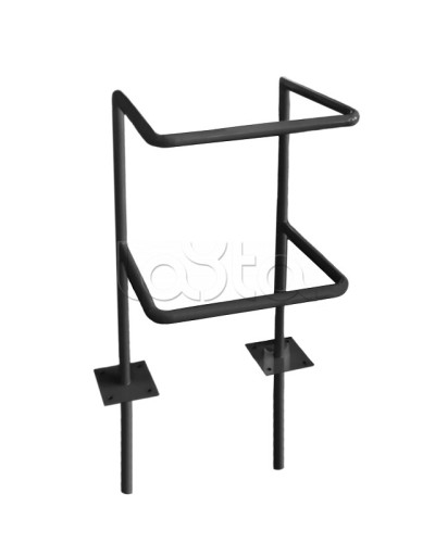 Ограждение стойки считывателя ОС-1 АЯКС, цвет черный, «под бетонирование» Магнито-контакт в Абакане Ограждения Pintop.ru