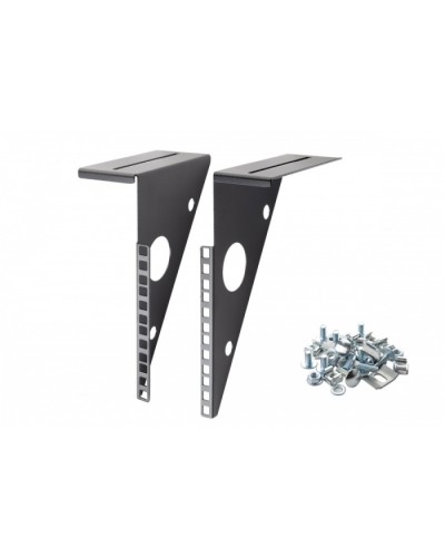 Кронштейны для крепления к проволочным лоткам 4U Eurolan (27U-4U-04BL) в Абакане Аксессуары для стоек и шкафов Pintop.ru