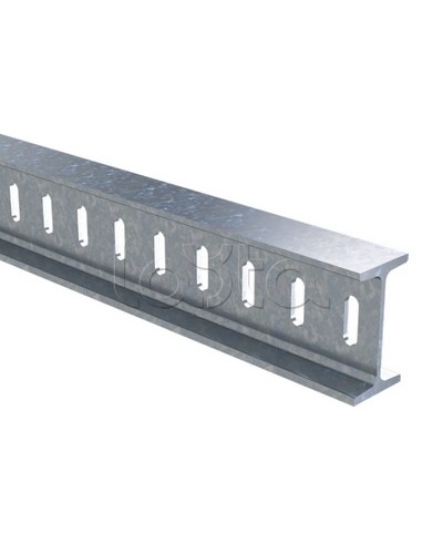 Профиль I-образный 50х100, L2000, толщ.4,5 мм, горячеоцинкованный DKC BPM5020HDZ в Абакане Аксессуары для стоек и шкафов Pintop.ru