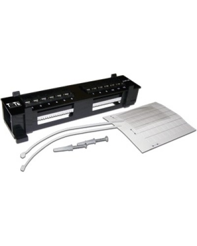 Патч-панель настенная горизонтальная 12 портов RJ-45 TWT TWT-PP12UTP-H в Абакане Патч панель Pintop.ru