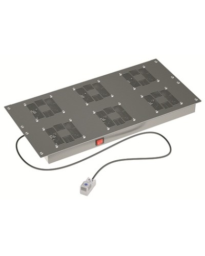 Потолочный вентиляторный модуль, с термостатом 6 вент. для крыши Ш=800мм DKC R5VSIT8006FT в Абакане Вентиляторные модули Pintop.ru