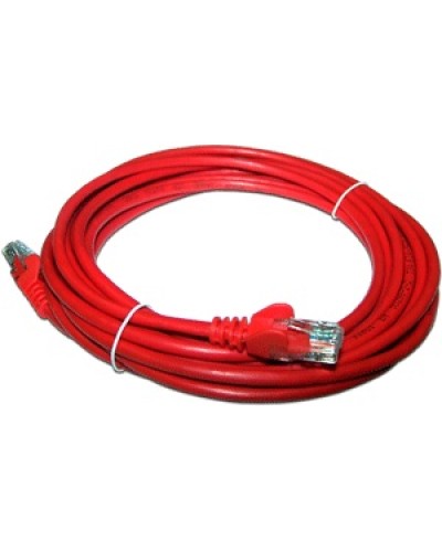 Патч-корд RJ45 - RJ45, 4 пары, UTP, категория 5е, 3 м, красный, LSZH LANMASTER LAN-PC45/U5E-3.0-RD в Абакане Патч-корды и пигтейлы Pintop.ru