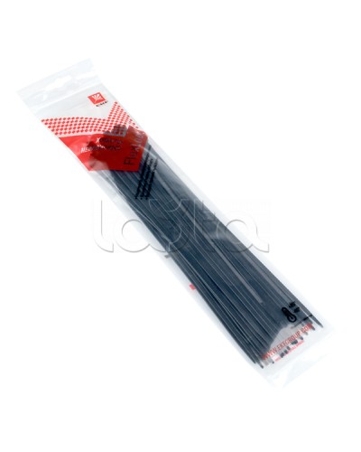 Хомут P6.6 стандартный (ч), 4.8x250 (50шт) FlexLock PROxima EKF (plc-fl-ctsb-4.8x250-r) в Абакане Стяжки-хомуты Pintop.ru