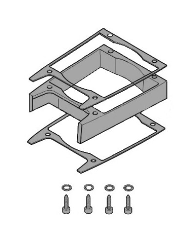 Удлинитель кожуха электродвигателя C-BXK, C-BXEK Came 119RICX043 в Абакане Запчасти для шлагбаумов и автоматики Pintop.ru