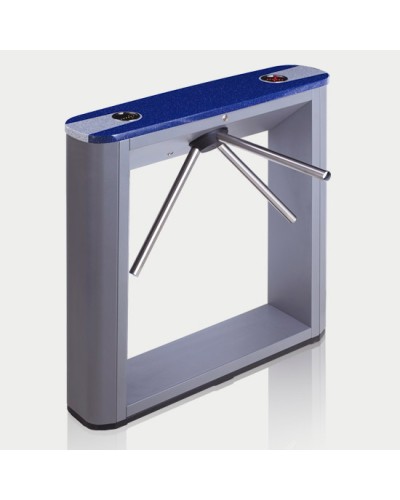 Турникет тумбовый электромеханический с планками антипаника, синей крышкой PERCo-TTD-03.1G (планки антипаника, синяя крышка) в Абакане Турникеты Pintop.ru