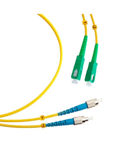 Шнур оптический duplex SC/APC-FC/UPC 9/125 sm 3м LSZH Cabeus FOP(d)-9-SC/APC-FC/UPC-3m в Абакане Патч-корды оптические Pintop.ru