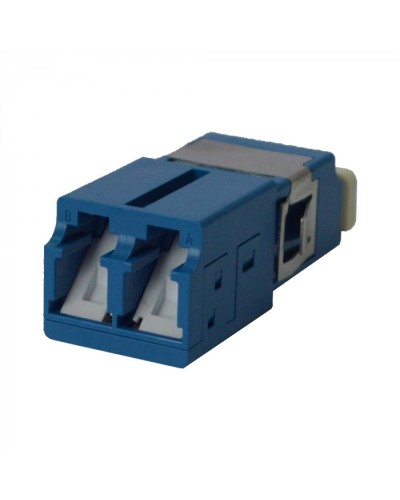 Адаптер оптический LC OM3, со шторкой, корпус SC, дуплексный LANMASTER (LAN-2LCS/SH-AM-OM3) в Абакане Коннекторы ВО Pintop.ru