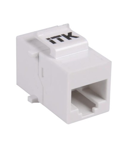 Проходной адаптер кат.5E UTP, RJ45-RJ45, тип Keystone Jack ITK CS7-1C5EU в Абакане Проходные адаптеры RJ-45 и разветвители Pintop.ru