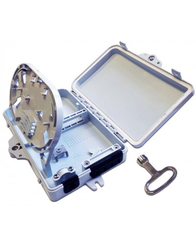 Бокс распределительный настенный на 16 волокон, наружной установки, IP65 LANMASTER LAN-FDB-FTTH16/OUT в Абакане Кросс оптический Pintop.ru