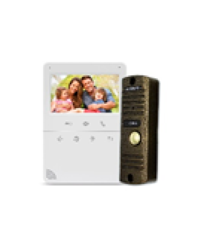 AccordTec Комплект домофонии AT-home4 WH-BZ в Абакане Комплекты домофонов Pintop.ru