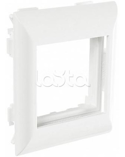 Суппорт с рамкой на 1 пост (45х45) в профиль для кабельных каналов 100х50, 105х50 SPL (100007S) в Абакане Аксессуары для кабель-канала Pintop.ru