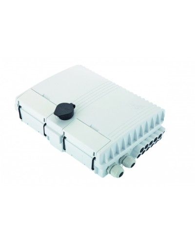 Бокс оптический настенный FTTx, IP65, 16 адаптеров, белый Eurolan (48P-00-16-65WT) в Абакане Проходные адаптеры и розетки оптические Pintop.ru