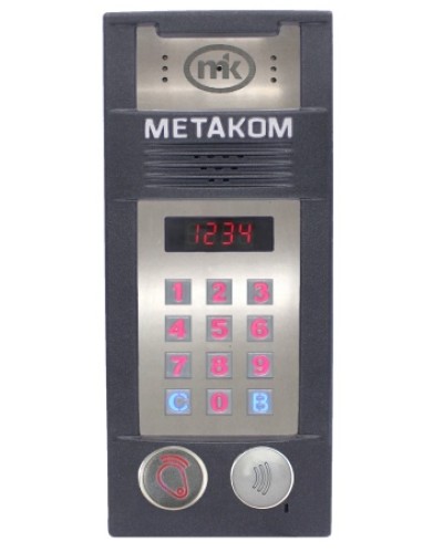 Многоабонентый антивандальный блок вызова со встроенной видеокамерой Метаком MК2018-RFMFСV в Абакане Блоки вызова многоабонентные Pintop.ru