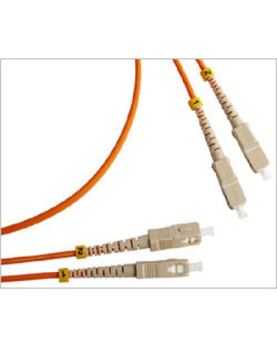 Патч-корд оптический LSZH, дуплексный, SC/PC-SC/PC, MM 50/125, 2м LANMASTER LAN-2SC-2SC/OM2-2.0 в Абакане Патч-корды и пигтейлы Pintop.ru