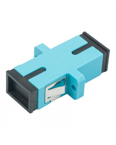 Адаптер оптический проходной SC-SC, OM3, симплекс (simplex), бирюзовый Datarex DR-540023 в Абакане Коммутационные изделия Pintop.ru