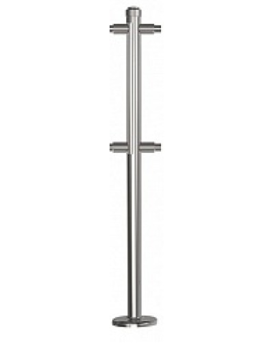 Стойка стационарная хромированная Ростов-Дон ОБ1/2-2-180 ХРОМ в Абакане Ограждения Pintop.ru