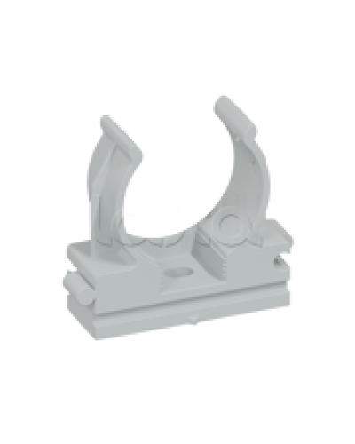 CFQ32 Держатель (клипса) для труб, для монтажного пистолета D32мм, цвет чёрн. (1уп=10шт) Экопласт (41532-10BL) в Абакане Держатели, клипсы, скобы Pintop.ru