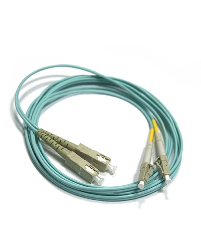Шнур оптический LC-SC, duplex, 50/125, OM3, LSZH, 2 м LANMASTER LAN-2LC-2SC/OM3-2.0 в Абакане Патч-корды оптические Pintop.ru
